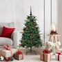 Árbol de Navidad artificial Verde 120 cm PVC, Metal y Plástico