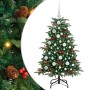 Árbol de Navidad artificial Verde 120 cm PVC, Metal y Plástico