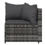 3-teiliges Gartenmöbel-Set und graue synthetische Rattankissen von vidaXL, Outdoor-Sofas - Ref: Foro24-319775, Preis: 192,45 ...