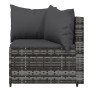Set de muebles de jardín 3 pzas y cojines ratán sintético gris de vidaXL, Sofás de exterior - Ref: Foro24-319775, Precio: 193...
