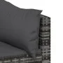 3-teiliges Gartenmöbel-Set und graue synthetische Rattankissen von vidaXL, Outdoor-Sofas - Ref: Foro24-319775, Preis: 192,45 ...