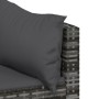 3-teiliges Gartenmöbel-Set und graue synthetische Rattankissen von vidaXL, Outdoor-Sofas - Ref: Foro24-319775, Preis: 193,78 ...