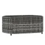 3-teiliges Gartenmöbel-Set und graue synthetische Rattankissen von vidaXL, Outdoor-Sofas - Ref: Foro24-319775, Preis: 192,45 ...