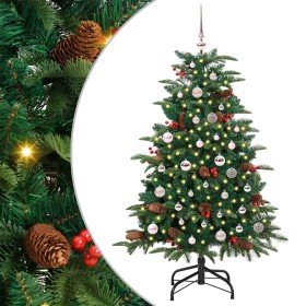 Árbol de Navidad artificial Verde 150 cm PVC, Metal y Plástico