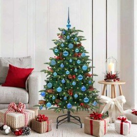 Árbol de Navidad artificial Verde 150 cm PVC, Metal y Plástico