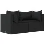 Garten-Ecksofas mit Kissen, 2 Stück, schwarzes synthetisches Rattan von vidaXL, Outdoor-Sofas - Ref: Foro24-319778, Preis: 19...