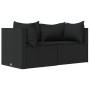 Garten-Ecksofas mit Kissen, 2 Stück, schwarzes synthetisches Rattan von vidaXL, Outdoor-Sofas - Ref: Foro24-319778, Preis: 19...