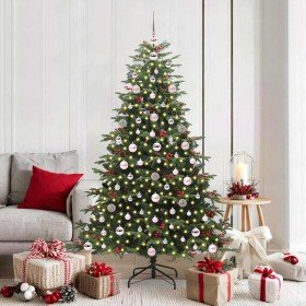 Árbol de Navidad artificial Verde 180 cm PVC, Metal y Plástico