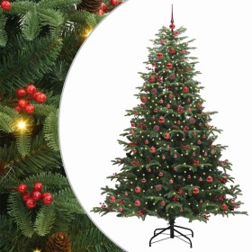 Árbol de Navidad artificial Verde 210 cm PVC, Metal y Plástico