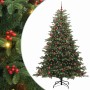 Árbol de Navidad artificial Verde 210 cm PVC, Metal y Plástico