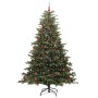 Árbol de Navidad artificial Verde 210 cm PVC, Metal y Plástico