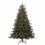 Árbol de Navidad artificial Verde 210 cm PVC, Metal y Plástico