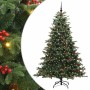 Árbol de Navidad artificial Verde 210 cm PVC, Metal y Plástico