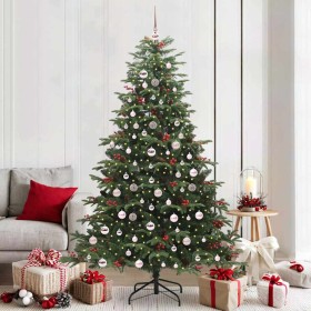 Árbol de Navidad artificial Verde 210 cm PVC, Metal y Plástico
