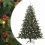 Árbol de Navidad artificial Verde 210 cm PVC, Metal y Plástico