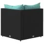 Garden corner sofa with black synthetic rattan cushions by vidaXL, Outdoor sofas - Ref: Foro24-319793, Price: 75,53 €, Discou...