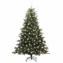Árbol de Navidad artificial Verde 210 cm PVC, Metal y Plástico
