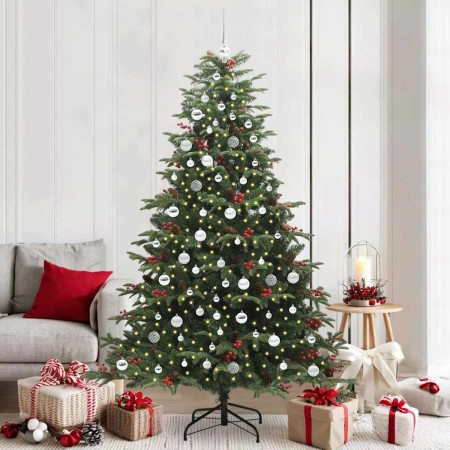 Árbol de Navidad artificial Verde 210 cm PVC, Metal y Plástico