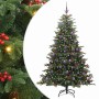 Árbol de Navidad artificial Verde 210 cm PVC, Metal y Plástico