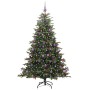 Árbol de Navidad artificial Verde 210 cm PVC, Metal y Plástico