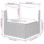 Garden corner sofa with black synthetic rattan cushions by vidaXL, Outdoor sofas - Ref: Foro24-319793, Price: 75,53 €, Discou...