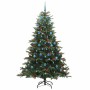Árbol de Navidad artificial Verde 210 cm PVC, Metal y Plástico