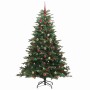 Árbol de Navidad artificial Verde 210 cm PVC, Metal y Plástico