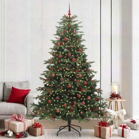 Árbol de Navidad artificial Verde 240 cm PVC, Metal y Plástico