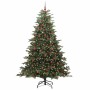 Árbol de Navidad artificial Verde 240 cm PVC, Metal y Plástico