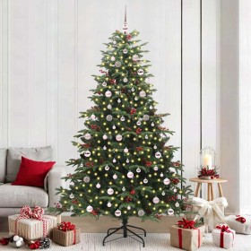 Árbol de Navidad artificial Verde 240 cm PVC, Metal y Plástico