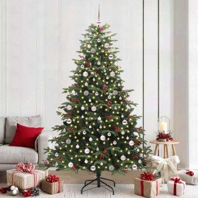 Árbol de Navidad artificial Verde 240 cm PVC, Metal y Plástico