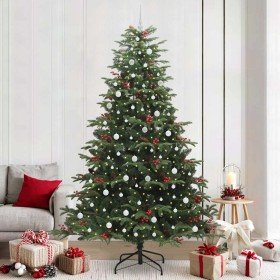 Árbol de Navidad artificial Verde 240 cm PVC, Metal y Plástico