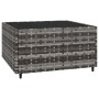 3-teiliges Gartenmöbel-Set und graue synthetische Rattankissen von vidaXL, Outdoor-Sofas - Ref: Foro24-319771, Preis: 170,42 ...