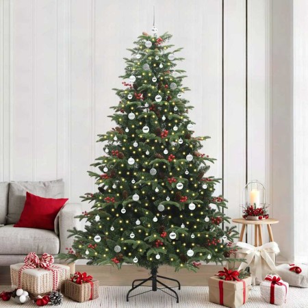 Árbol de Navidad artificial Verde 240 cm PVC, Metal y Plástico