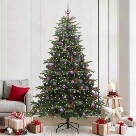 Árbol de Navidad artificial Verde 240 cm PVC, Metal y Plástico