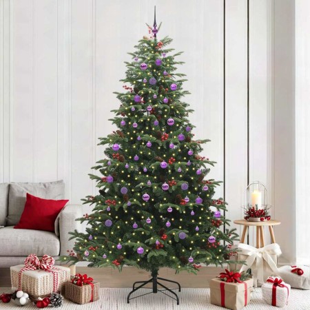 Árbol de Navidad artificial Verde 240 cm PVC, Metal y Plástico