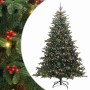 Árbol de Navidad artificial Verde 240 cm PVC, Metal y Plástico