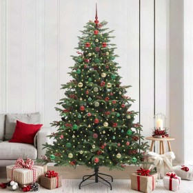Árbol de Navidad artificial Verde 240 cm PVC, Metal y Plástico