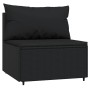 Garden set with cushions 4 pieces black synthetic rattan by vidaXL, Outdoor sofas - Ref: Foro24-319784, Price: 351,69 €, Disc...