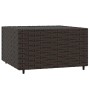 4-teiliges Gartenmöbel-Set und braune synthetische Rattankissen von vidaXL, Outdoor-Sofas - Ref: Foro24-319815, Preis: 245,70...