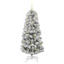 Árbol de Navidad artificial con ramas articuladas 150 cm PVC