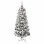 Árbol de Navidad artificial con ramas articuladas 150 cm PVC