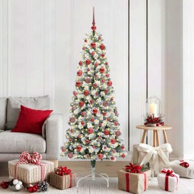 Árbol de Navidad artificial con ramas articuladas 180 cm PVC