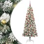 Árbol de Navidad artificial con ramas articuladas 180 cm PVC