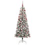Árbol de Navidad artificial con ramas articuladas 180 cm PVC