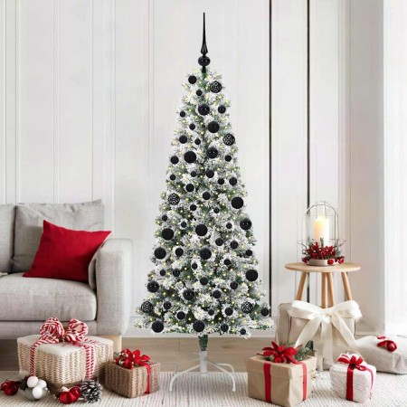 Árbol de Navidad artificial con ramas articuladas 180 cm PVC