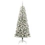 Árbol de Navidad artificial con ramas articuladas 180 cm PVC