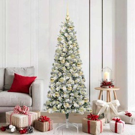 Árbol de Navidad artificial con ramas articuladas 180 cm PVC