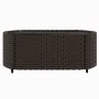 3-piece garden furniture set and brown synthetic rattan cushions by vidaXL, Outdoor sofas - Ref: Foro24-319823, Price: 192,08...