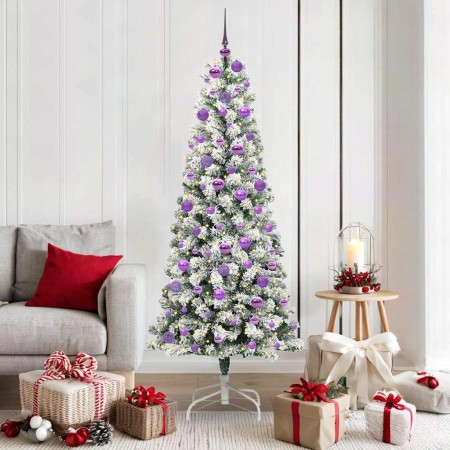 Árbol de Navidad artificial con ramas articuladas 180 cm PVC